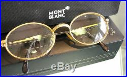Mens Mont Blanc Gold Tone Eyeglass Sunglass Frame Pre-owned Estate Nice