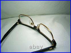 Monsieur eyeglasses Club Master square oval Gold plated frames men women NOS