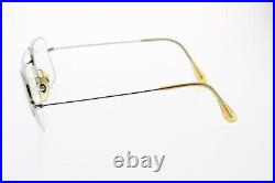 Morel 14K Gold Filled Eyeglasses Aviator Double Bridge Made France Metal 52/18