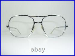Morel, luxury eyeglasses, Aviator, Elvis 2.0, oval, Platinum plated, frames, NOS