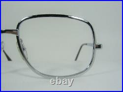 Morel, luxury eyeglasses, Aviator, Elvis 2.0, square Platinum plated frames NOS
