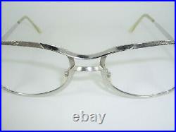 Morel, luxury eyeglasses, Aviator, oval, square, Platinum plated, frames, NOS