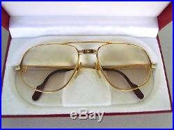Must De Cartier Paris Romance Santos 58 18 Vintage Glasses With Original Box COA