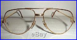 Must De Cartier Vintage Aviator Eyeglasses For Men/gold And Silver Frame/new