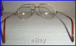 Must De Cartier Vintage Aviator Eyeglasses For Men/gold And Silver Frame/new