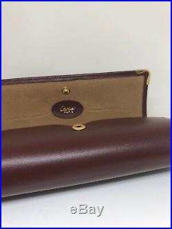 NEW AUTHENTIC CARTIER Hard CASE RED LEATHER EYEGLASSES SUNGLASSES Vintage Case