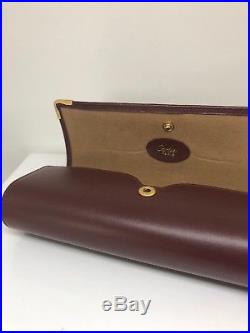 NEW AUTHENTIC CARTIER Hard CASE RED LEATHER EYEGLASSES SUNGLASSES Vintage Case