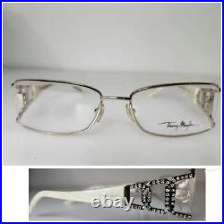 NEW AUTHENTIC THIERRY MUGLER EYEWEAR TM9127 C3 PEARL 53-17-130 Made in FRANCE