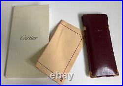 NEW AUTHENTIC Vintage CARTIER CASE RED LEATHER EYEGLASSES SOFT CASE
