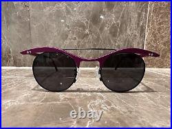 NEW Old Stock LA EYEWORKS PLUTO 1 Purple Aluminum Sunglasses Handmade In FRANCE