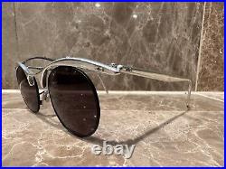 NEW Old Stock LA EYEWORKS PLUTO 1 Silver Aluminum Sunglasses Handmade In FRANCE