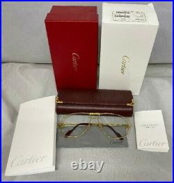 (NEW) Vintage Cartier Tank Gold Sunglasses / Eyeglasses Frames Authentic 1988