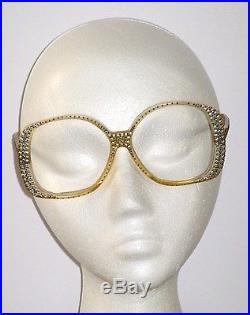 NINA RICCI Eyeglass Frames Rhinestone Oversized Handmade France 1030 MDO