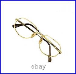 NOS 80s NAF NAF Betty vintage OG glasses gold metal eyeglasses optical frames