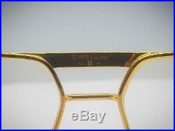 NOS Authentic Vintage Cartier Tank LC Eyeglasses Gold Plated 1988 France 62-14mm