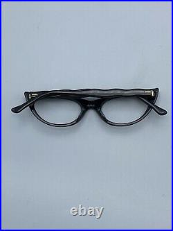 NOS Rare Poriss Frame France 46-22-5 1/4 Black with Gold Accents Near Mint