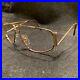 NOS VTG Cottet France Brown Gold Sunglass Club Eyeglass Frame Glasses Big Eye 56