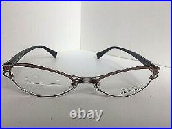 New ALAIN MIKLI AL 2111 0007 51mm Vintage Orange Wire Eyeglasses Frame