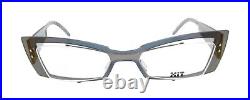 New Authentic Eye'DC N002 009 90s France Vintage Blue Plastic Eyeglasses Frame