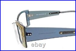 New Authentic Eye'DC N002 009 90s France Vintage Blue Plastic Eyeglasses Frame