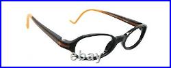 New Authentic Eye'DC V151 001 90s France Vintage Black Plastic Eyeglasses Frame