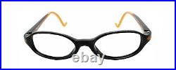 New Authentic Eye'DC V151 001 90s France Vintage Black Plastic Eyeglasses Frame