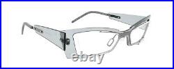 New Authentic Eye'DC V501 004 90s France Vintage Gray Plastic Eyeglasses Frame