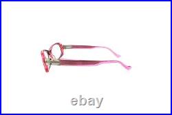 New Authentic Eye'DC V578 009 90s France Vintage Pink Fuchsia Plastic Eyeglasses