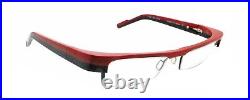 New Authentic Eye'DC V736 003 90s France Vintage Red Black Plastic Eyeglasses