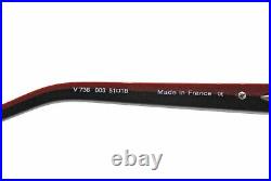 New Authentic Eye'DC V736 003 90s France Vintage Red Black Plastic Eyeglasses