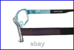 New Authentic Eye'DC V792 009 90s France Vintage Purple Blue Metal Eyeglasses