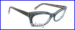 New Authentic Eye'DC V837 008 90s France Vintage Blue Brown Plastic Eyeglasses