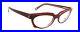New Authentic Eye’DC V841 013 90s France Vintage Red Plastic Cat Eye Eyeglasses