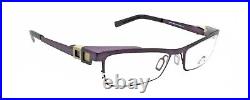 New Authentic Eye'DC V846 009 90s France Vintage Purple Metal Eyeglasses Frame