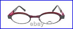 New Authentic Eye'DC V851 000 90s France Vintage Black Pink Fuchsia Eyeglasses