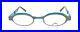 New Authentic Eye’DC V851 015 90s France Vintage Gray Blue Oval Eyeglasses Frame