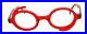 New Authentic Eye’DC V 207 003 90s France Vintage Red Plastic Round Eyeglasses