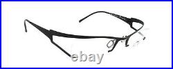 New Authentic Eye'DC V 520 000 90s France Vintage Matte Black Metal Eyeglasses