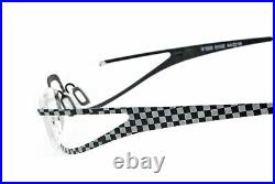 New Authentic Eye'DC V 526 0102 90s France Vintage Black White Metal Eyeglasses
