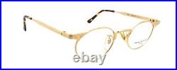 New Authentic Francois Pinton A70 031 80s France Vintage Matte Gold Eyeglasses
