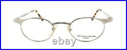 New Authentic Francois Pinton A/0 034 80s France Vintage Silver Metal Eyeglasses