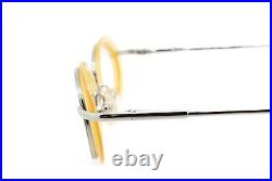 New Authentic Francois Pinton J 67 286 France Vintage Yellow Silver Eyeglasses