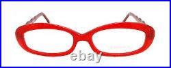 New Authentic Francois Pinton STYLE N218 BRN 80s France Vintage Red Eyeglasses