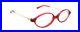 New Authentic J. F. Rey J411 274 France Vintage Red Oval Plastic Eyeglasses Frames