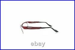 New Authentic Rare Eye'DC V562 013 90s France Vintage Red Metal Eyeglasses Frame