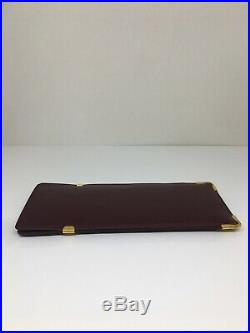 New Authentic Vintage Cartier Red Leather Eyeglasses Case Small Soft Case France