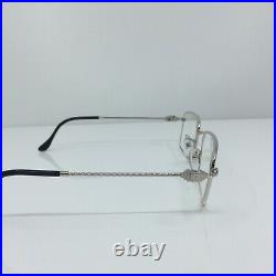 New Authentic Vintage FRED Lunettes Tropique Eyeglasses C. 002 Platine 53-20mm