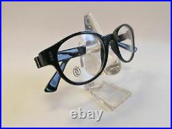 New Cartier Premiere Luxury Black Eyeglasses 47-19 Hand Made in France Very Rare