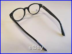 New Cartier Premiere Luxury Black Eyeglasses 49-20 Hand Made in France Very Rare