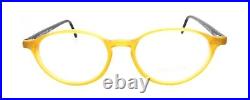 New Francois Pinton COLLEGE VI H 106 BN France Vintage Yellow Oval Eyeglasses
